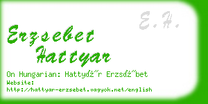 erzsebet hattyar business card